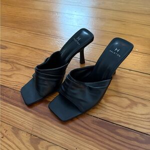H by Halston Black Heeled Sandals